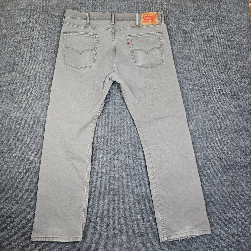 Levis 513‎ Jeans Men's 38x30 Slim Straight Gray Denim Medium Wash
